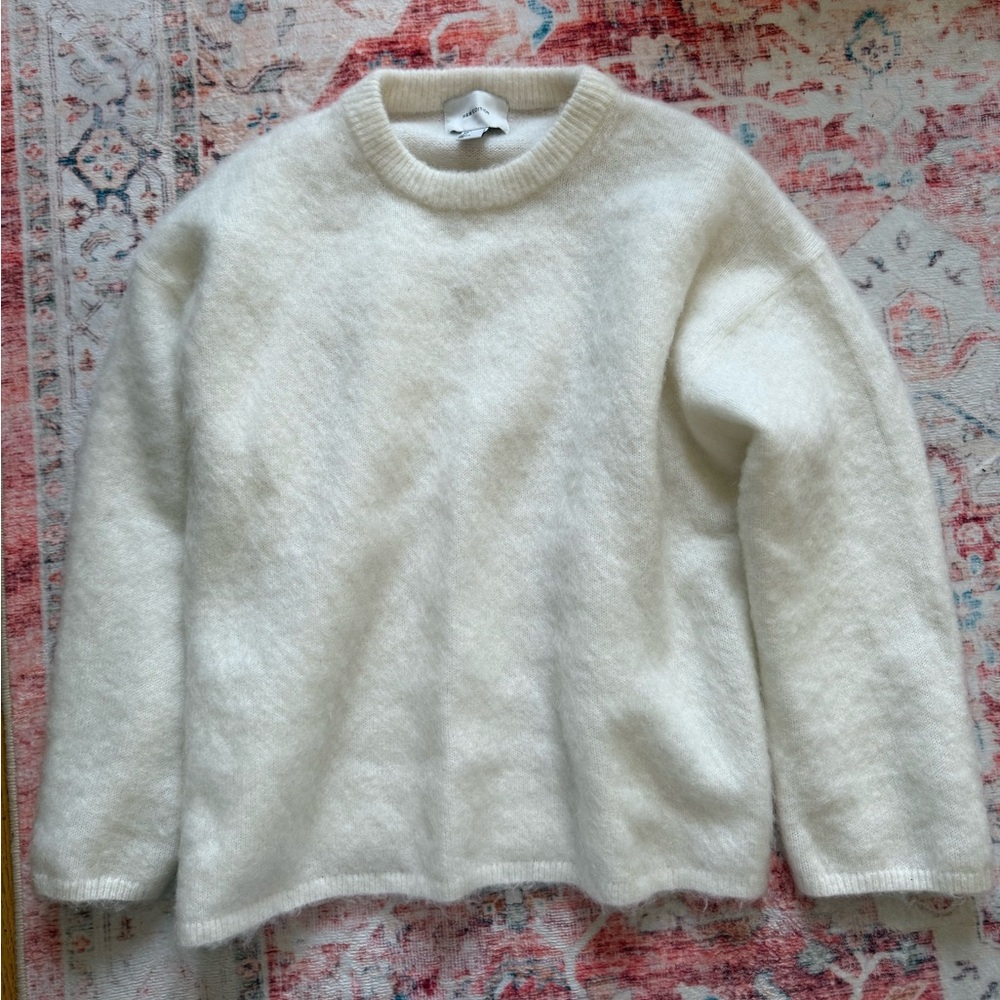 H&M OVERSIZED MOHAIR-BLEND SWEATER
size s
color cream